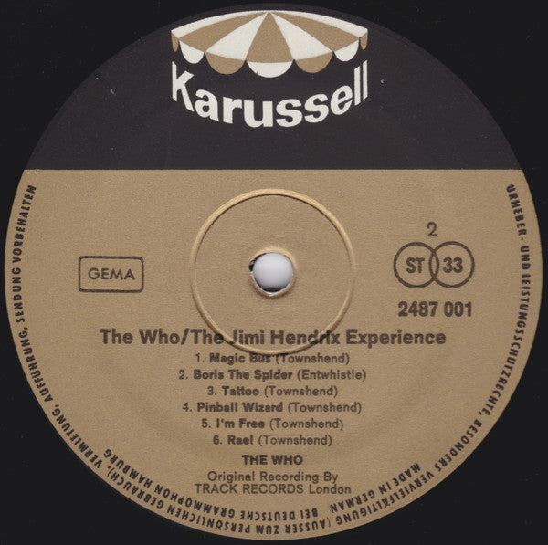 The Who & The Jimi Hendrix Experience : The Who & The Jimi Hendrix Experience (2xLP, Comp, M/Print, Urh)