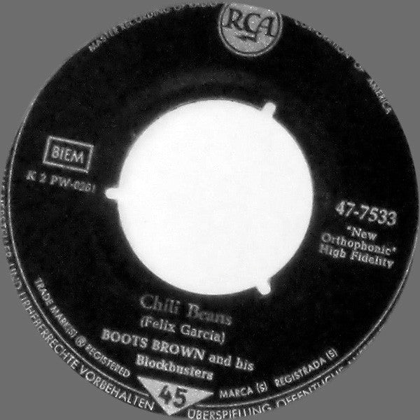 Boots Brown And His Blockbusters : Chili Beans / (Let's Go To) Strollsville (7", Single)