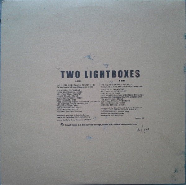 The Lightbox Orchestra : Two Lightboxes (LP, Ltd, Num)