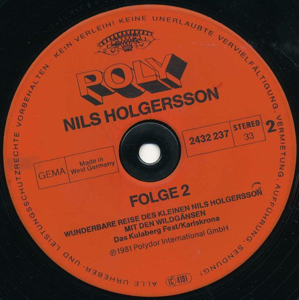 Selma Lagerlöf : Nils Holgersson - Wunderbare Reise Des Kleinen Nils Holgersson Mit Den Wildgänsen - Folge 2 (LP, Inj)