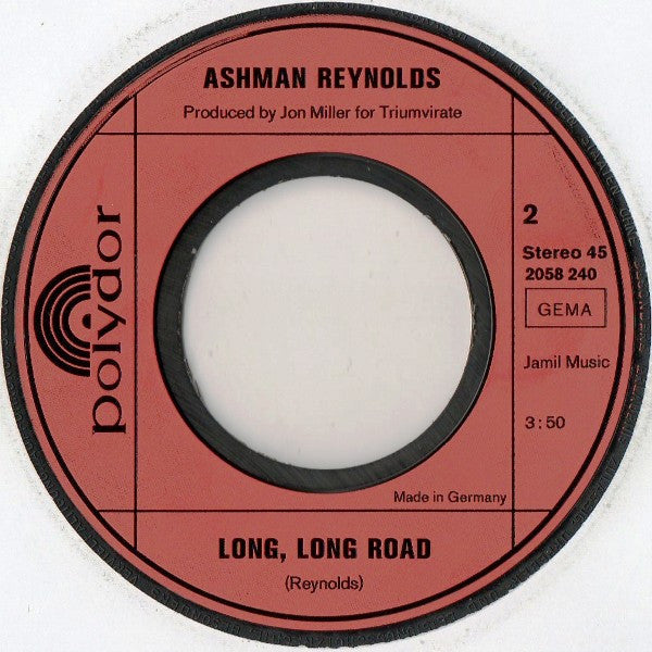 Ashman Reynolds : Taking Off / Long, Long Road (7", Single)