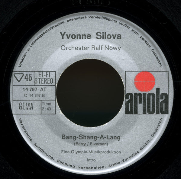 Yvonne Silova : Du Kamst Zu Mir (7", Single)