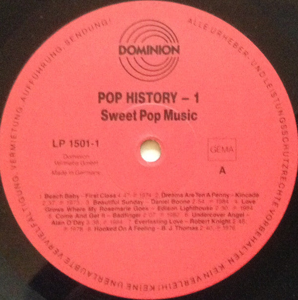 Various : Pop History (The Fabulous 60ies And 70ies Beat · Pop · Flower Power) (5xLP, Comp)