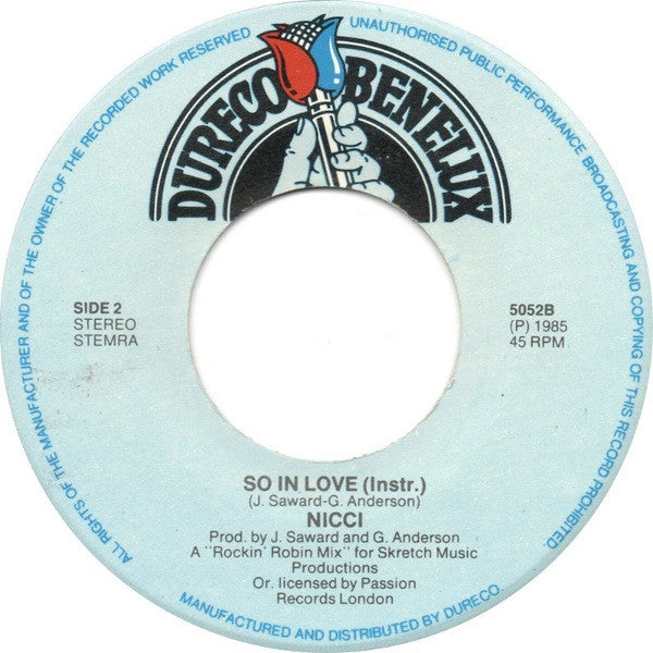 Nicci* : So In Love (7")