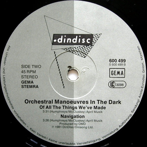 Orchestral Manoeuvres In The Dark : Maid Of Orleans (12", Single)