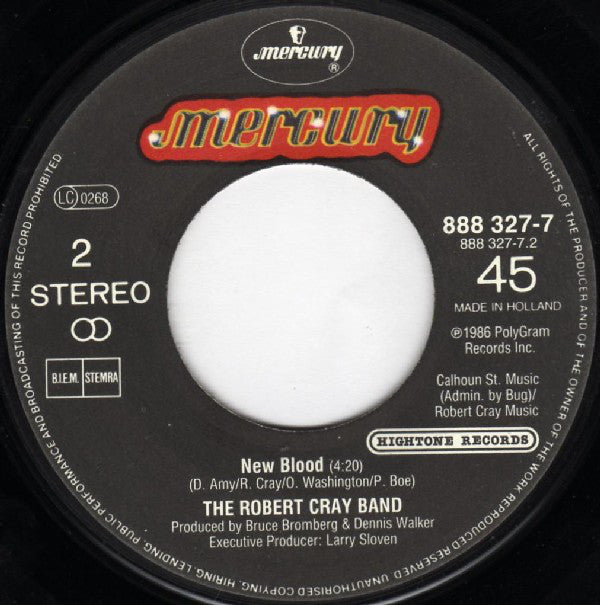 Robert Cray : Right Next Door (Because Of Me) (7", Single)