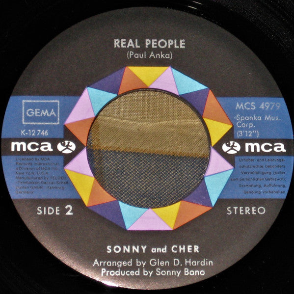 Sonny & Cher : Somebody (7")