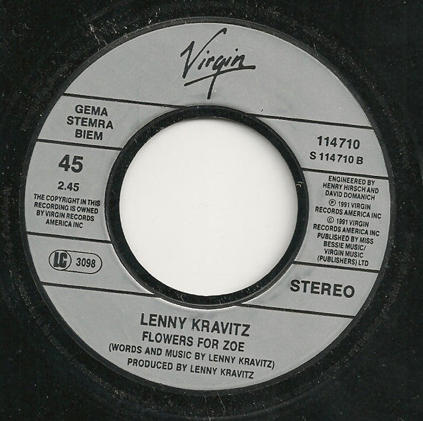 Lenny Kravitz : Stand By My Woman (7", Single)