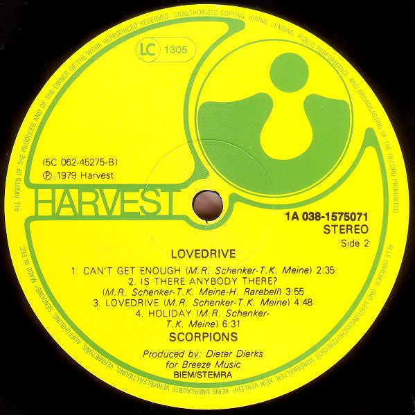 Scorpions : Lovedrive (LP, Album, RE)