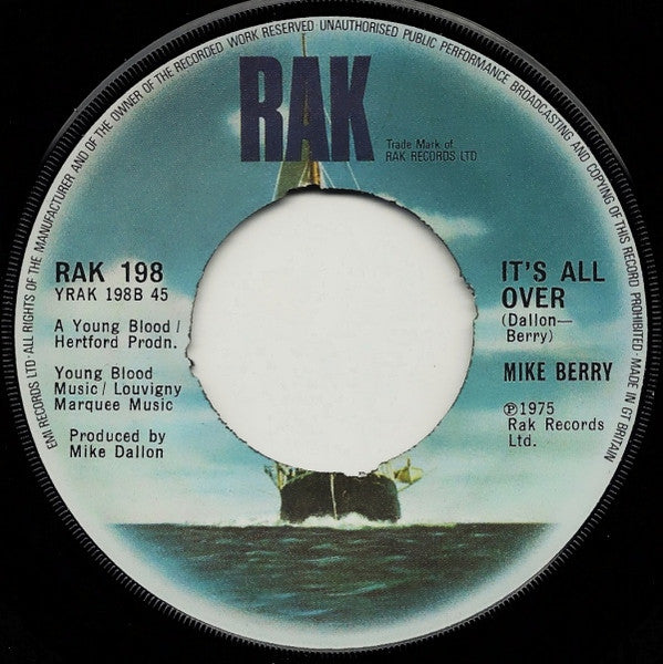 Mike Berry : Don't Be Cruel / It's All Over (7")