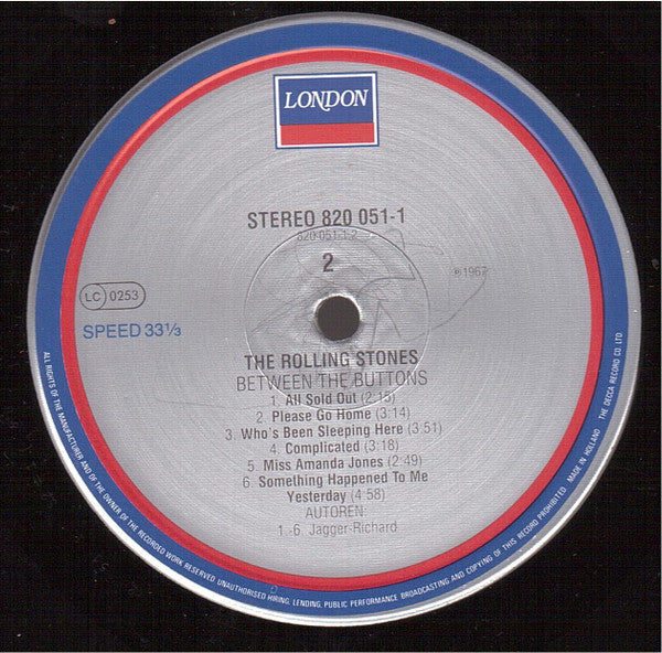 The Rolling Stones : Between The Buttons (LP, Album, RE)