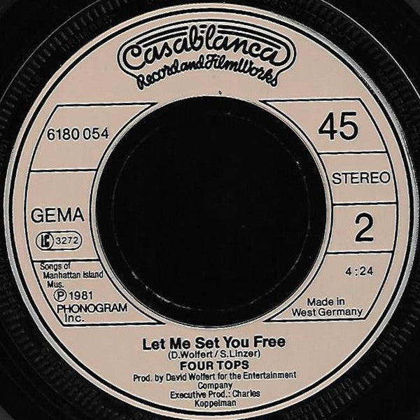 The Four Tops* : When She Was My Girl (7")
