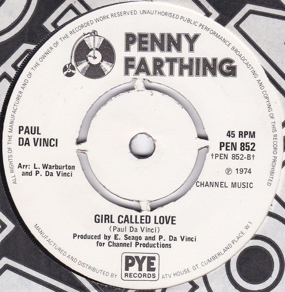 Paul Da Vinci : If You Get Hurt (7", Single)