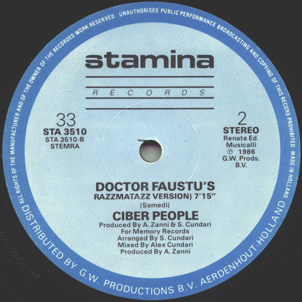 Ciber People* : Doctor Faustu's (12")