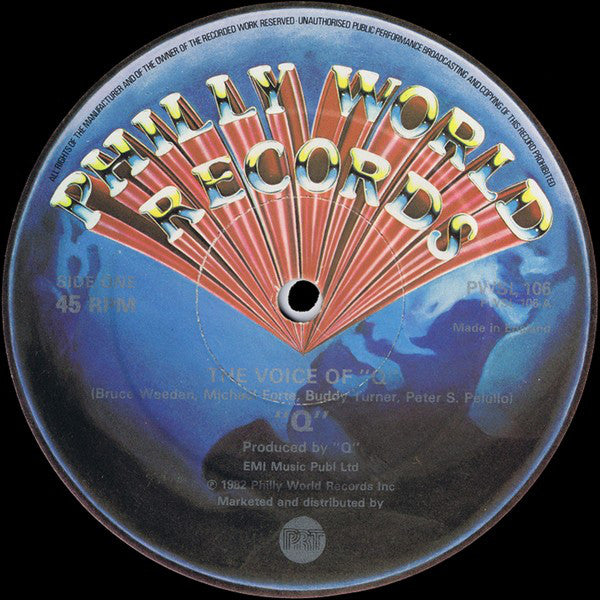 "Q"* : The Voice Of "Q" (12")