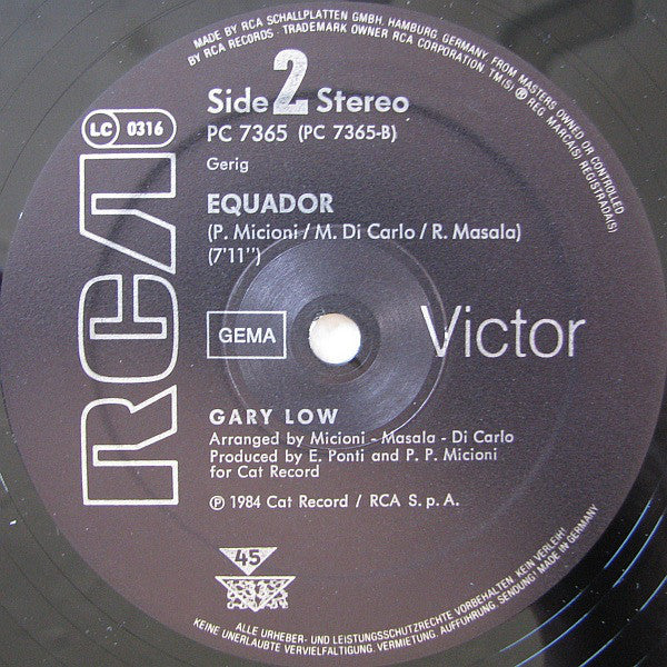 Gary Low : La Colegiala / Equador (12", Maxi)