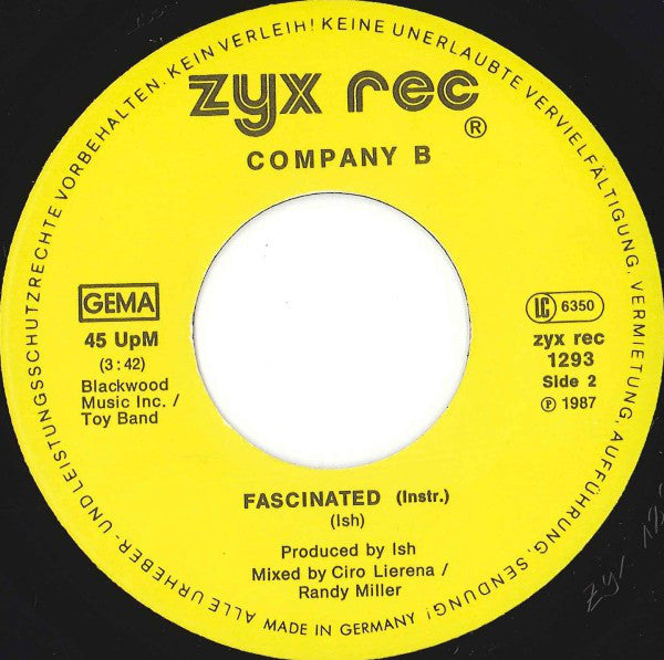 Company B : Fascinated (7", Single)