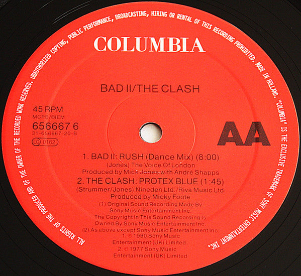 The Clash / Big Audio Dynamite II : Should I Stay Or Should I Go / Rush (12", Maxi)