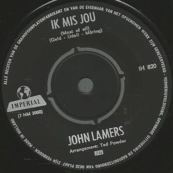 John Lamers : Puur, Pure Natuur (7", Single)
