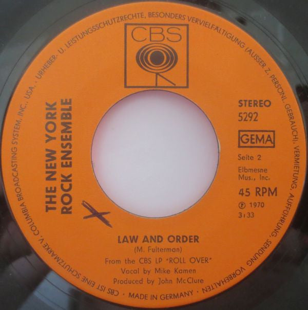 The New York Rock Ensemble : Running Down The Highway (7", Single)