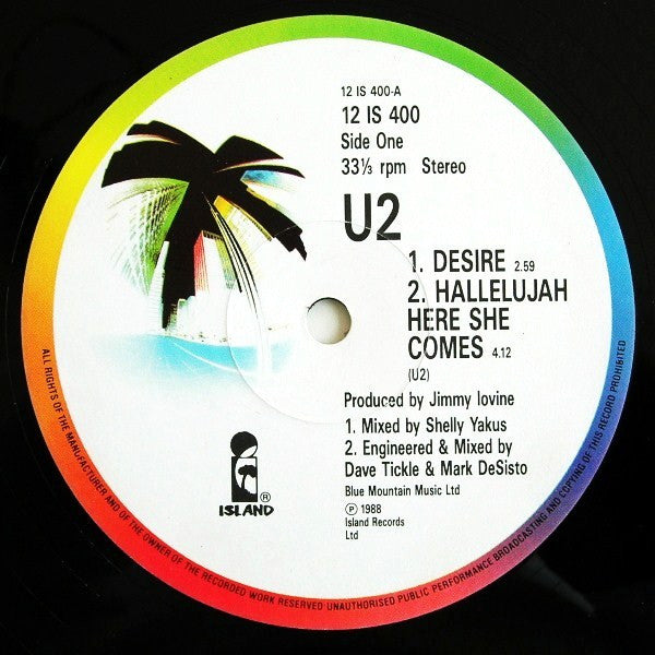 U2 : Desire (12", Gat)
