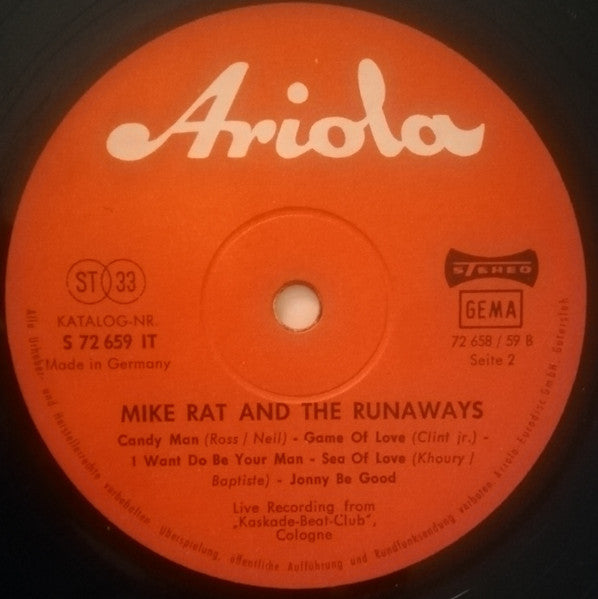 Mike Rat And The Runaways : Live Recording From Kaskade Beat-Club, Cologne (LP, Album)