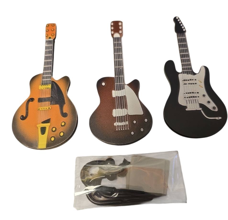 Gitaren Kapstok – Set van 3 Gitaarhaken (Rock & Roll Wanddecoratie)
