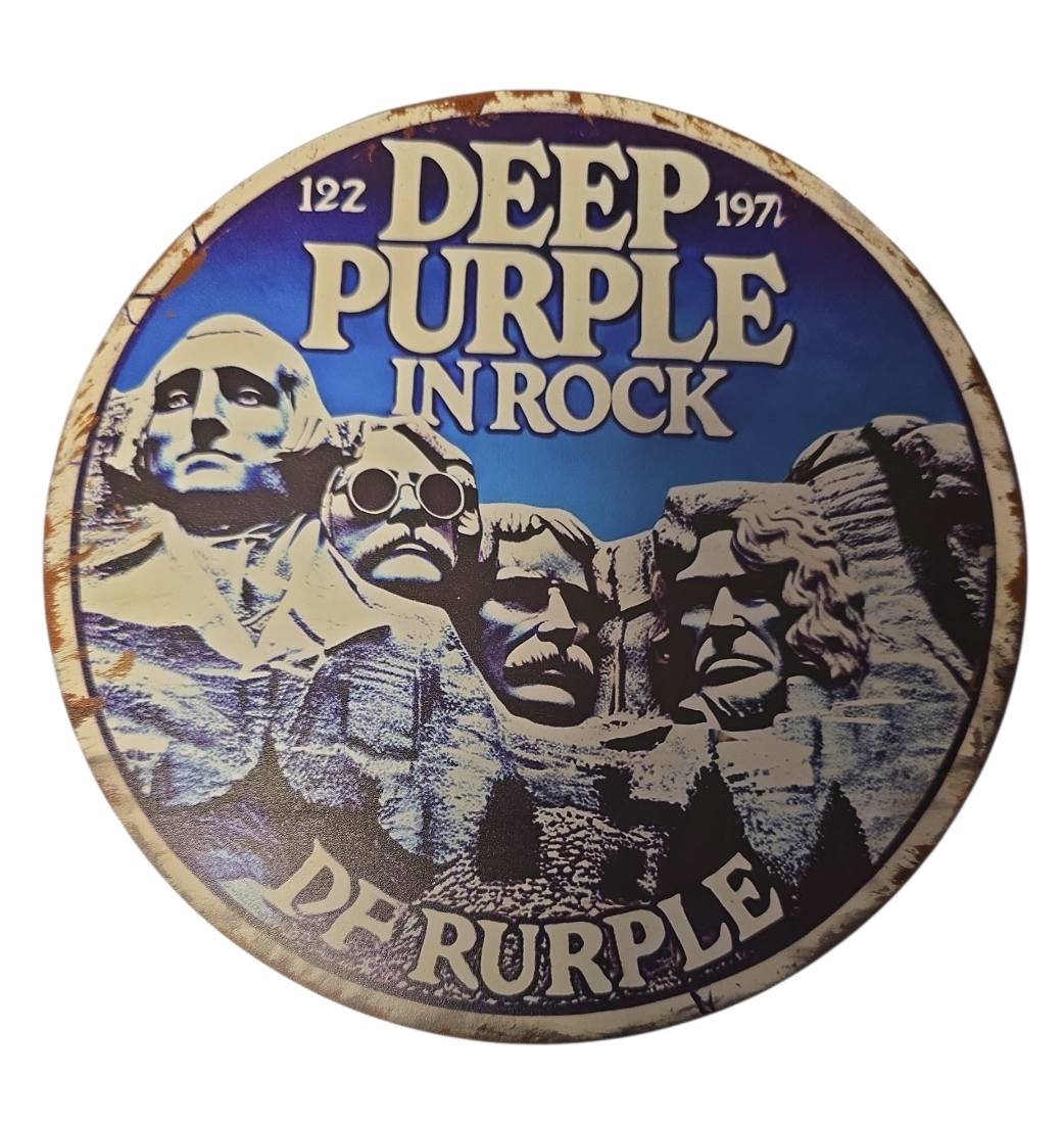 Deep Purple – In Rock Rond Decorbord | Ø 19,5 cm