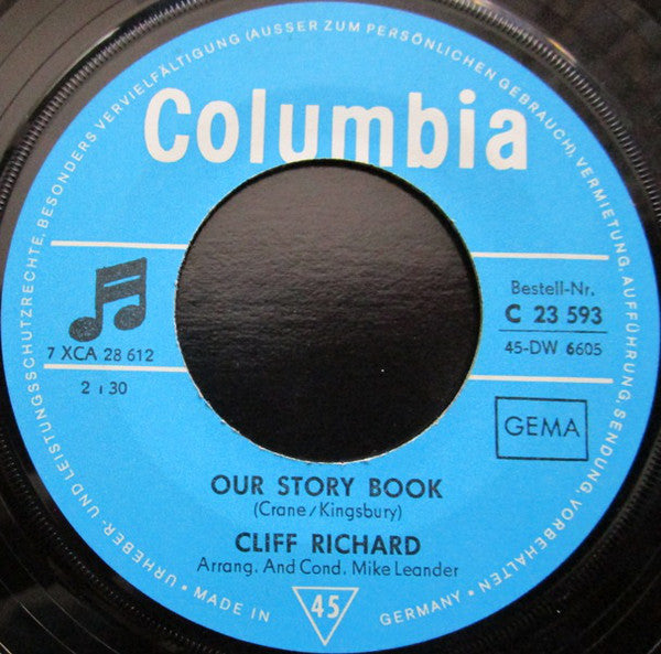 Cliff Richard : The Day I Met Marie / Our Story Book (7", Single)