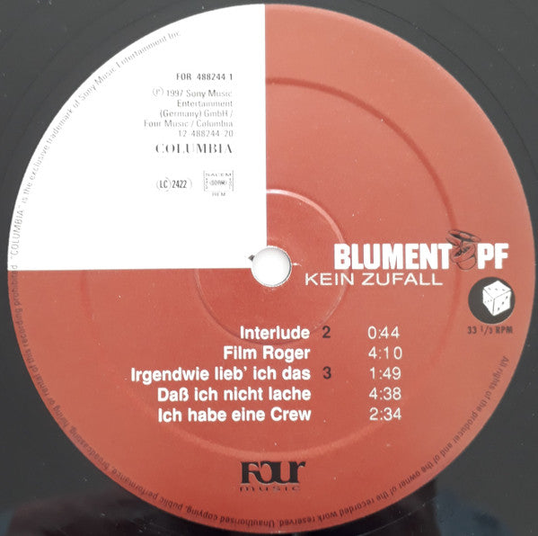 Blumentopf : Kein Zufall (2xLP, Album)