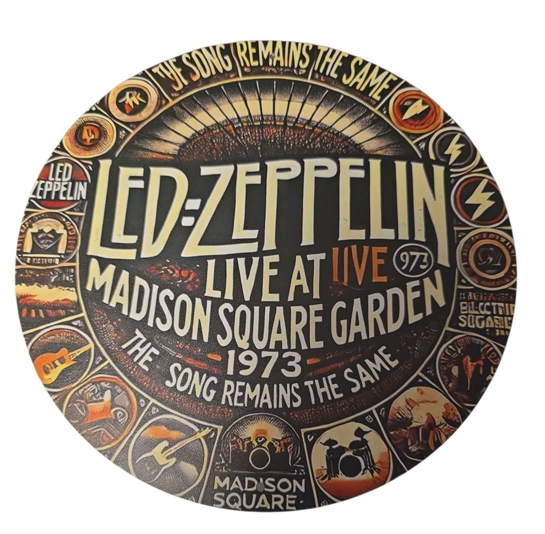 Led Zeppelin – Live at Madison Square Garden Rond Decorbord | Ø 19,5 cm