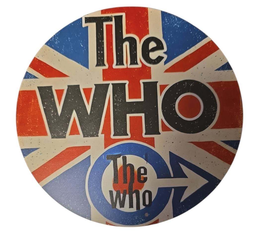 The Who – Union Jack Rond Decorbord | Ø 19,5 cm