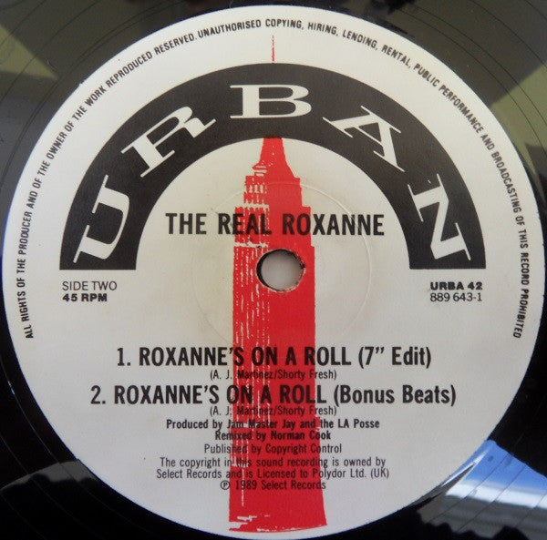 The Real Roxanne : Roxanne's On A Roll (The Norman Cook Remixes) (12")
