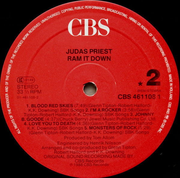 Judas Priest : Ram It Down (LP, Album)