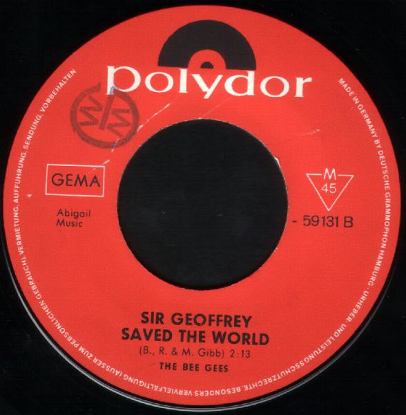 The Bee Gees* : World (7", Single, Mono)