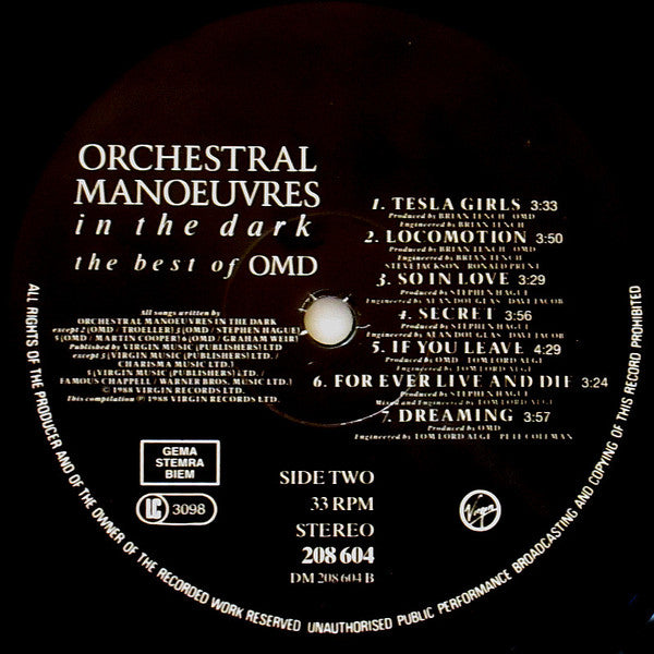 Orchestral Manoeuvres In The Dark : The Best Of OMD (LP, Comp, No )