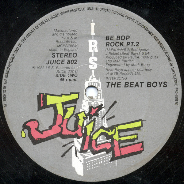 The Beat Boys : Be Bop Rock (12")