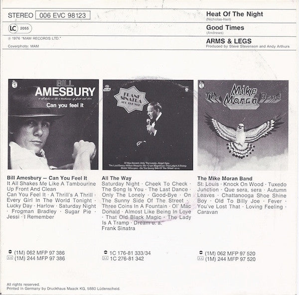 Arms And Legs (2) : Heat Of The Night (7", Single)