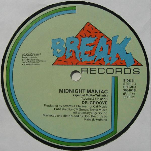 Dr. Groove : Midnight Maniac (12", Maxi)