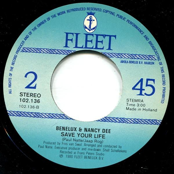 Nancy Dee Featuring Benelux* : You Stepped Into My Life (7", Single)