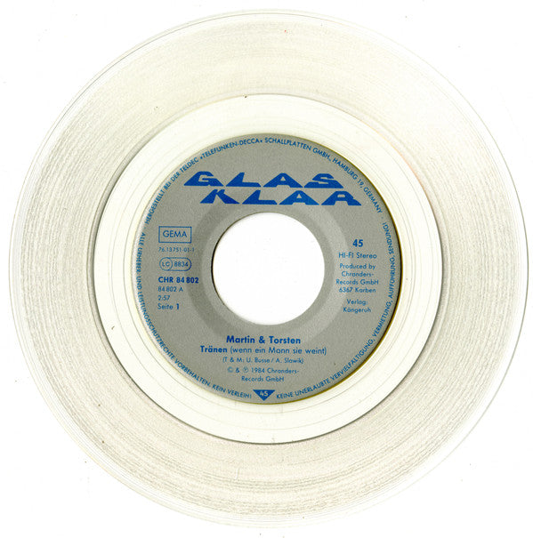 Martin & Torsten : Tränen (7", Single, cle)