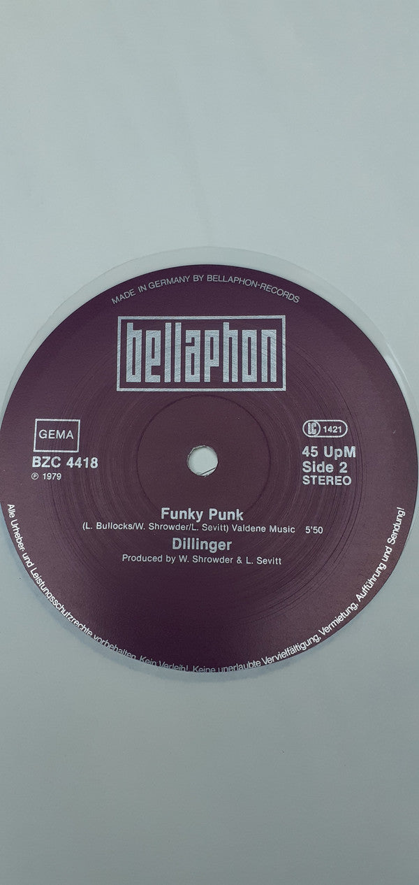 Dillinger : Cocaine In My Brain / Funky Punk (12", Maxi, Whi)