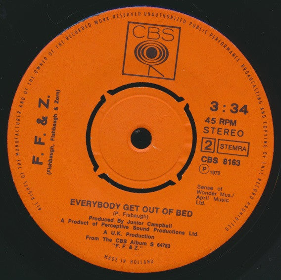 Fishbaugh, Fishbaugh & Zorn : Everybody Get Out Of Bed (7", Single)