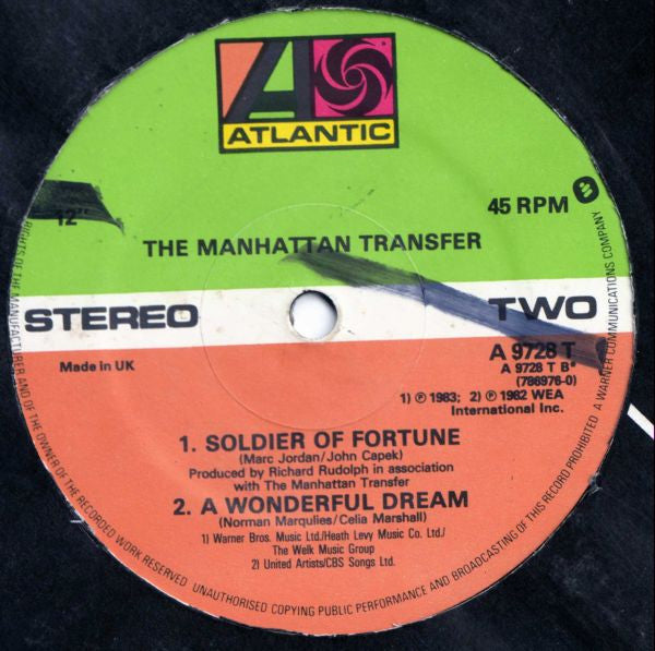 The Manhattan Transfer : Spice Of Life (12")