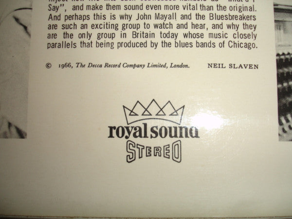 John Mayall With Eric Clapton : Blues Breakers (LP, Album)