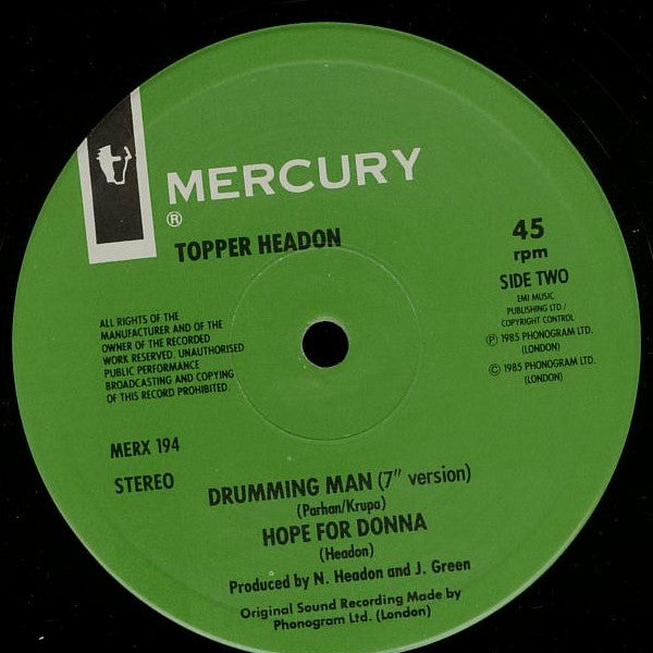 Topper Headon : Drumming Man (12", Single)