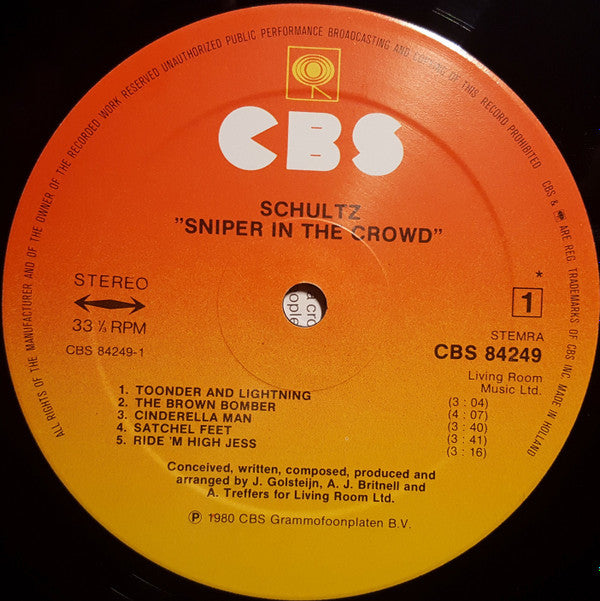Schultz (9) : Sniper In The Crowd (LP, Album)