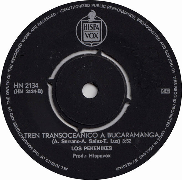 Los Pekenikes : Cuchipe / Tren Transoceanico A Bucaramanga (7", Single)