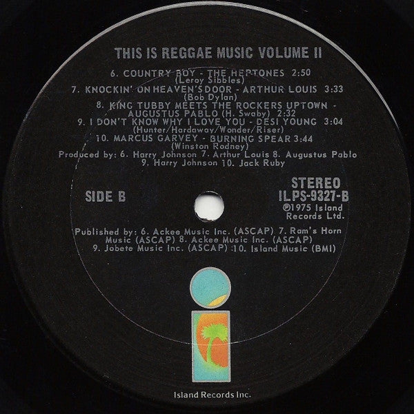 Various : This Is Reggae Music Vol. 2 (LP, Comp)