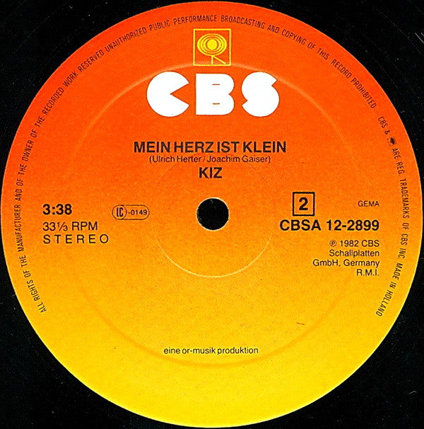 Kiz : Die Sennerin Vom Königsee (Lange Version) (12")